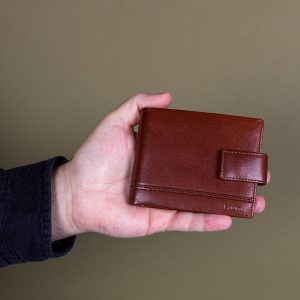 Porta moedas homem cor camel