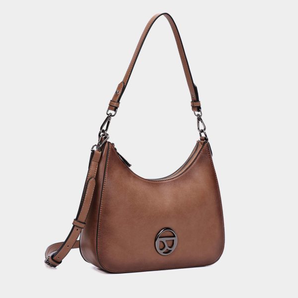 Bolsa de ombro de senhora camel